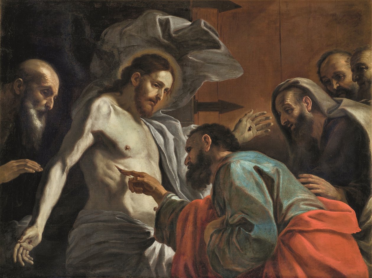 Saint Thomasin uskomattomuus, noin 1675. tekijältä Mattia Preti