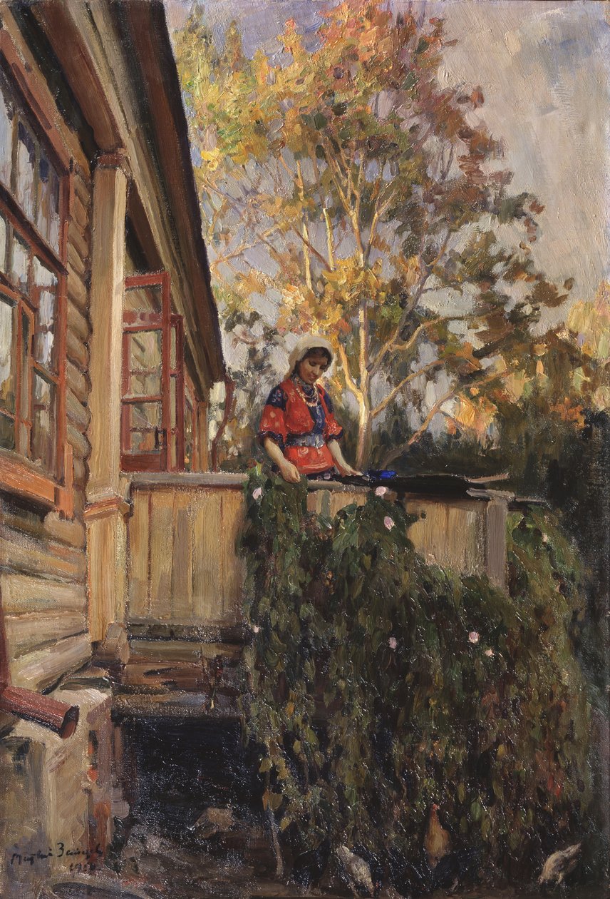 Parvekkeella, 1912 tekijältä Matvei Markovich Zaytsev