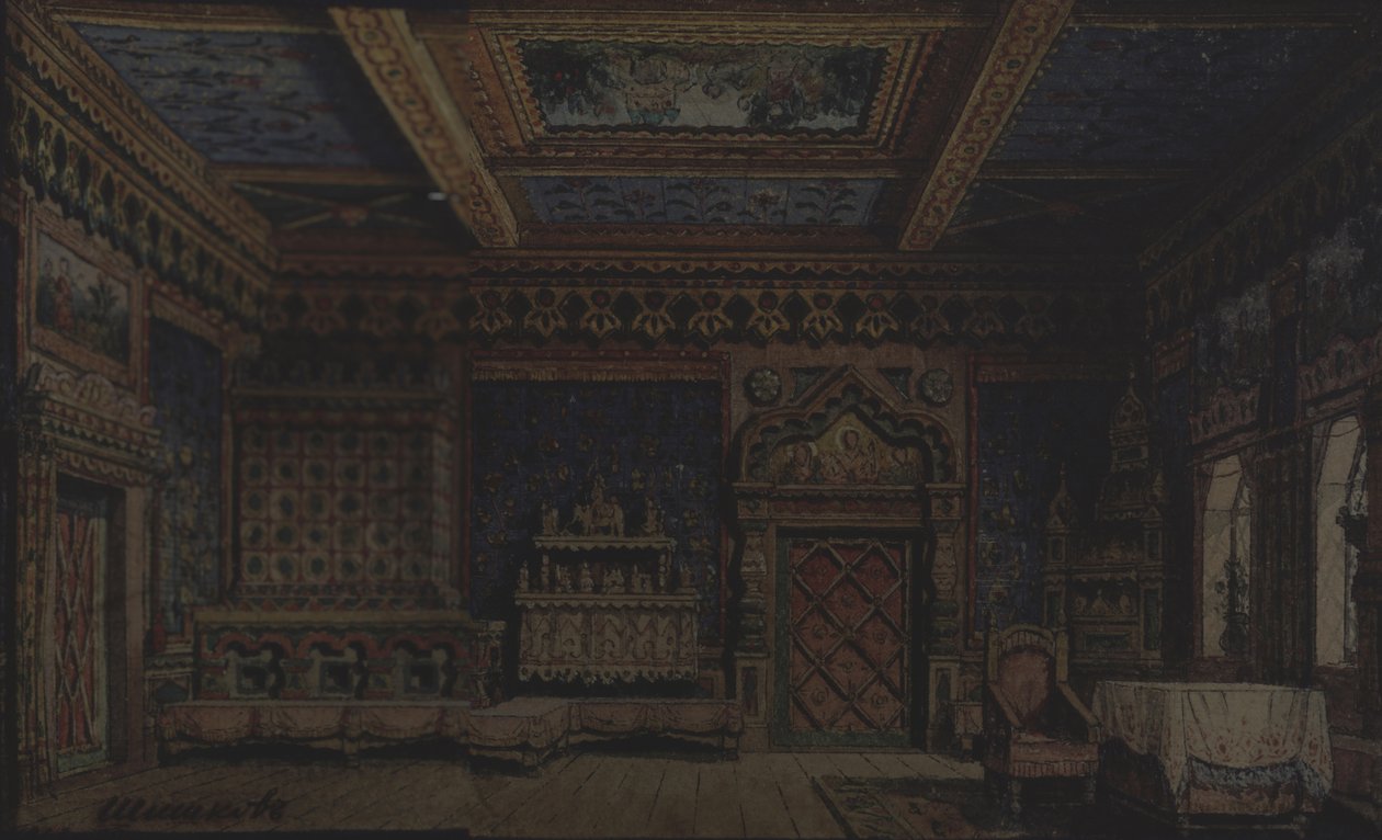 Lavastus A. Tolstoin teatterinäytelmään Ivan Julman kuolema tekijältä Matvey Andreyevich Shishkov