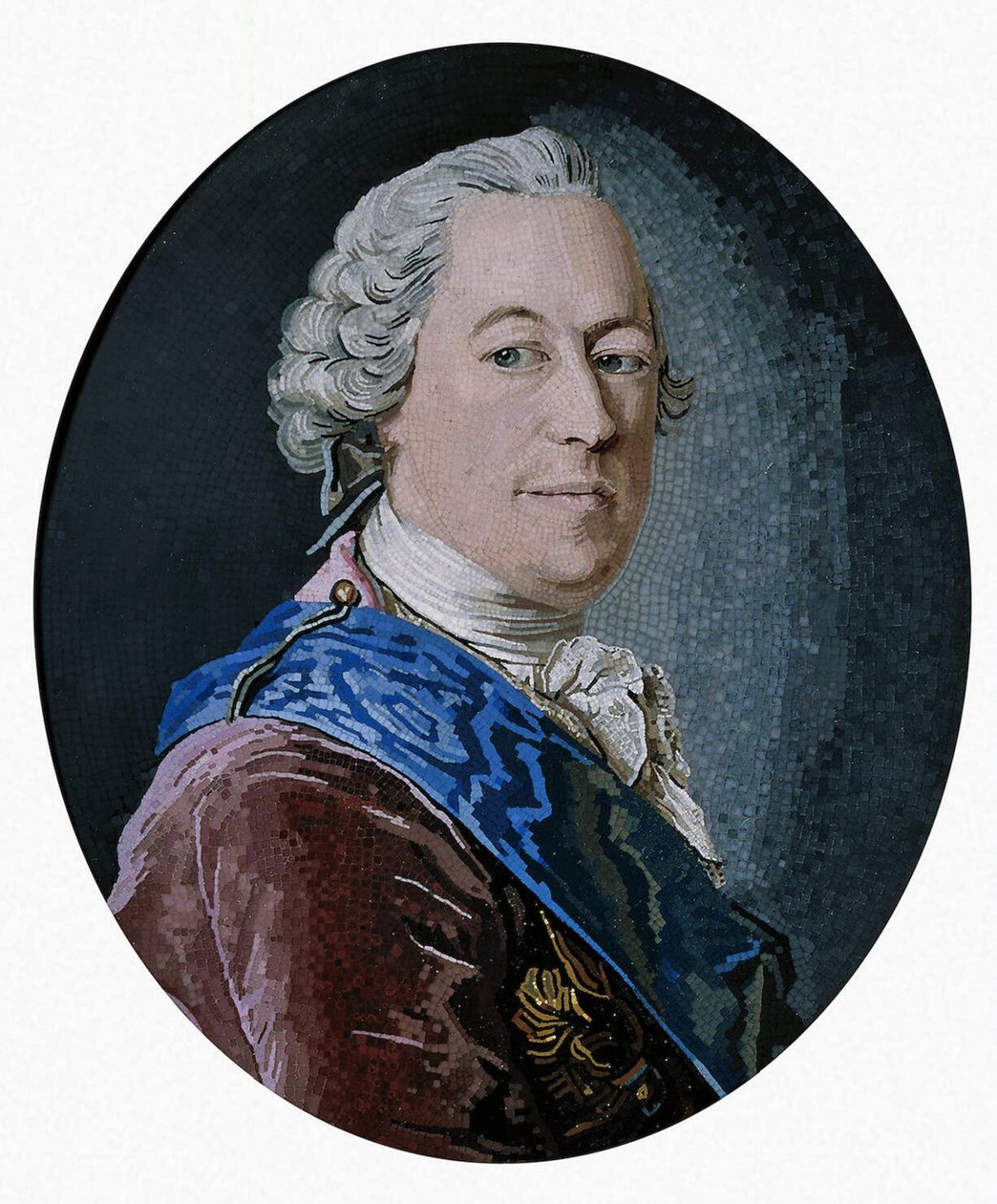 Kreivi Mihail Illarionovich Vorontsovin muotokuva 1714-1767, 1755 tekijältä Matvey Vasilyevich Vasilyev