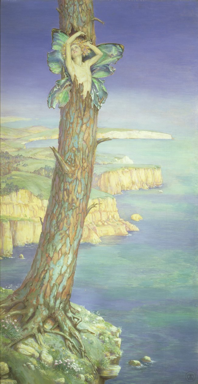 Ariel, n. 1915 (sekoitettu media) tekijältä Maud Tindal Atkinson