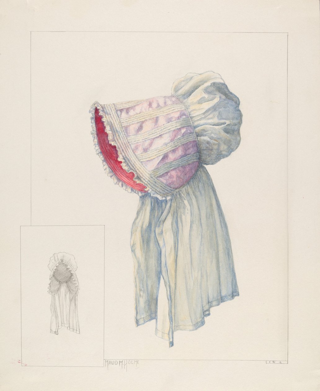 Baby Bonnet, c. 1937. tekijältä Maud M Holme