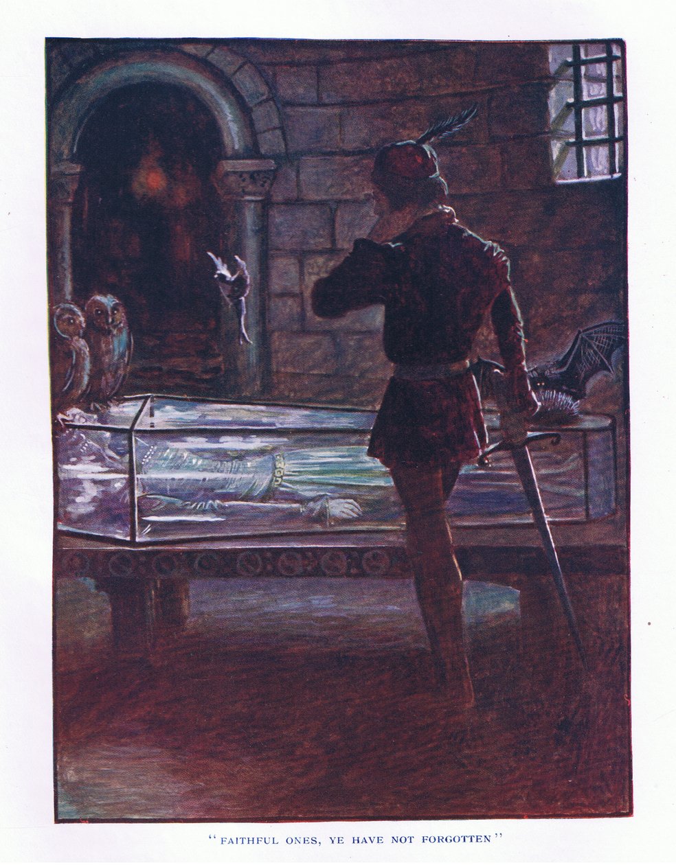 Uskolliset, te ette ole unohtaneet, kuva Lady and Fairy Talesista, 1914 tekijältä Maud Tindal Atkinson
