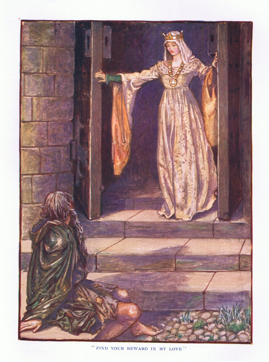 Löydä palkkiosi rakkaudestani, kuva Lady And Fairy Talesista, 1914 tekijältä Maud Tindal Atkinson
