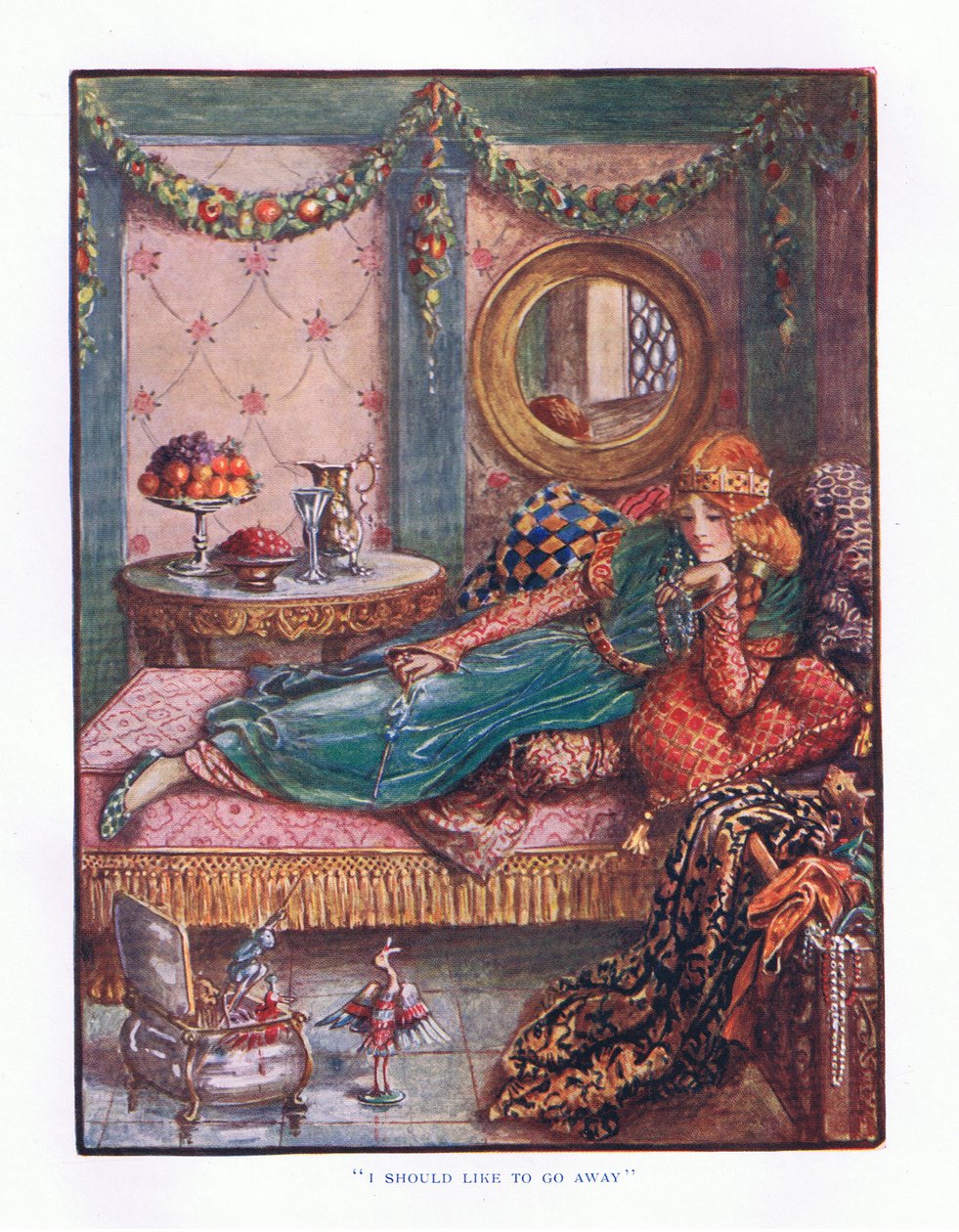 Haluaisin sanoa, että mene pois, kuva Lady And Fairy Talesista, 1914 tekijältä Maud Tindal Atkinson