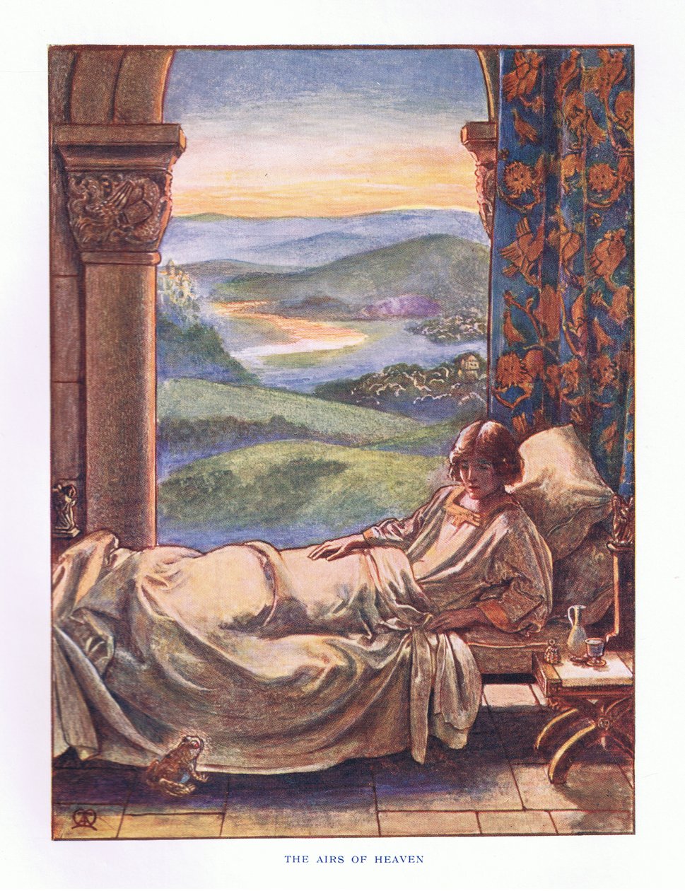 Taivaan ilmat, kuvitus elokuvasta Lady and Fairy Tales, 1914 tekijältä Maud Tindal Atkinson