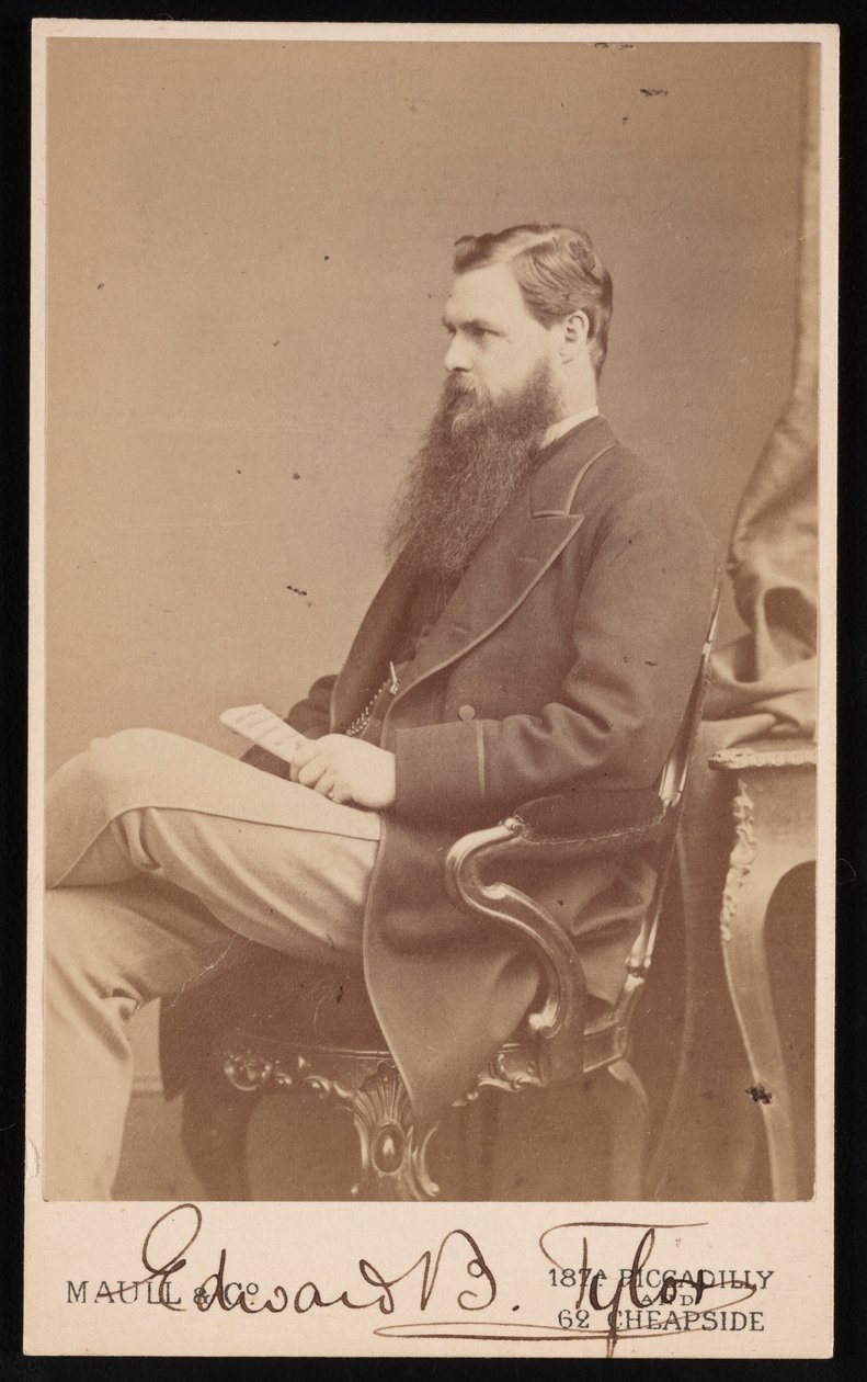 Muotokuva Edward Burnett Tylorista 1832-1917, vuosina 1872-1877. tekijältä Maull and Co