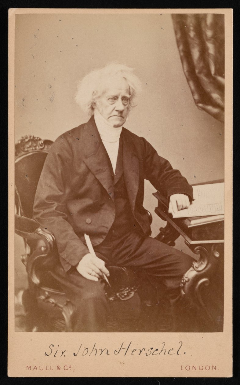 Sir John Frederick William Herschelin muotokuva 1792-1871, ennen vuotta 1871. tekijältä Maull and Co
