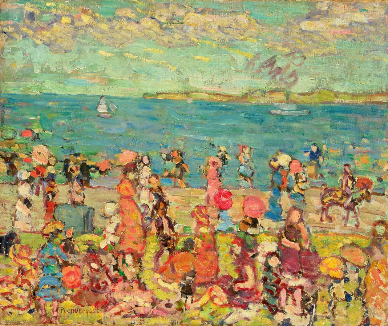 Rantakuvaus, n. 1912–1913 tekijältä Maurice Brazil Prendergast