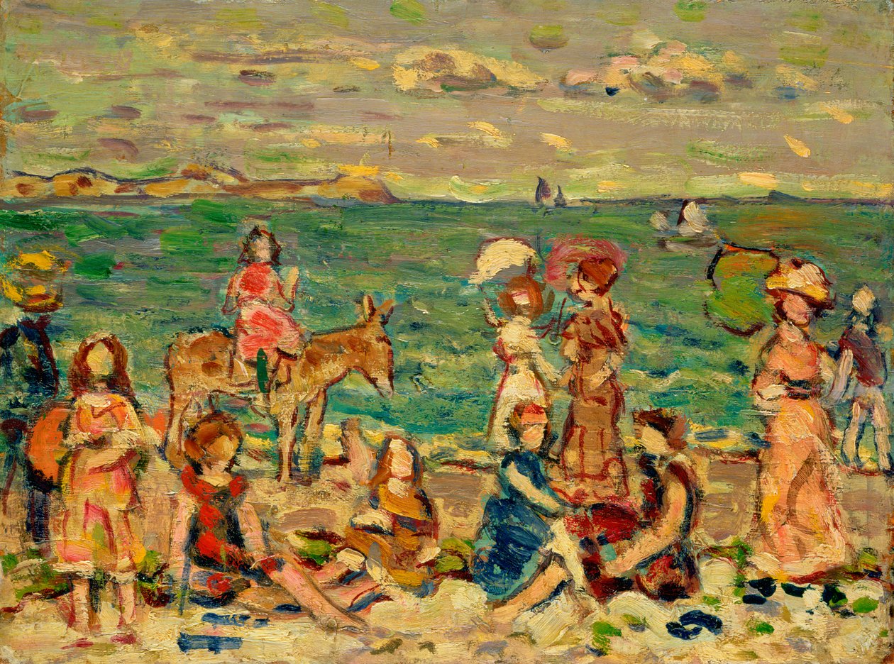 Rantakuvaus, n. 1912–1913 tekijältä Maurice Brazil Prendergast