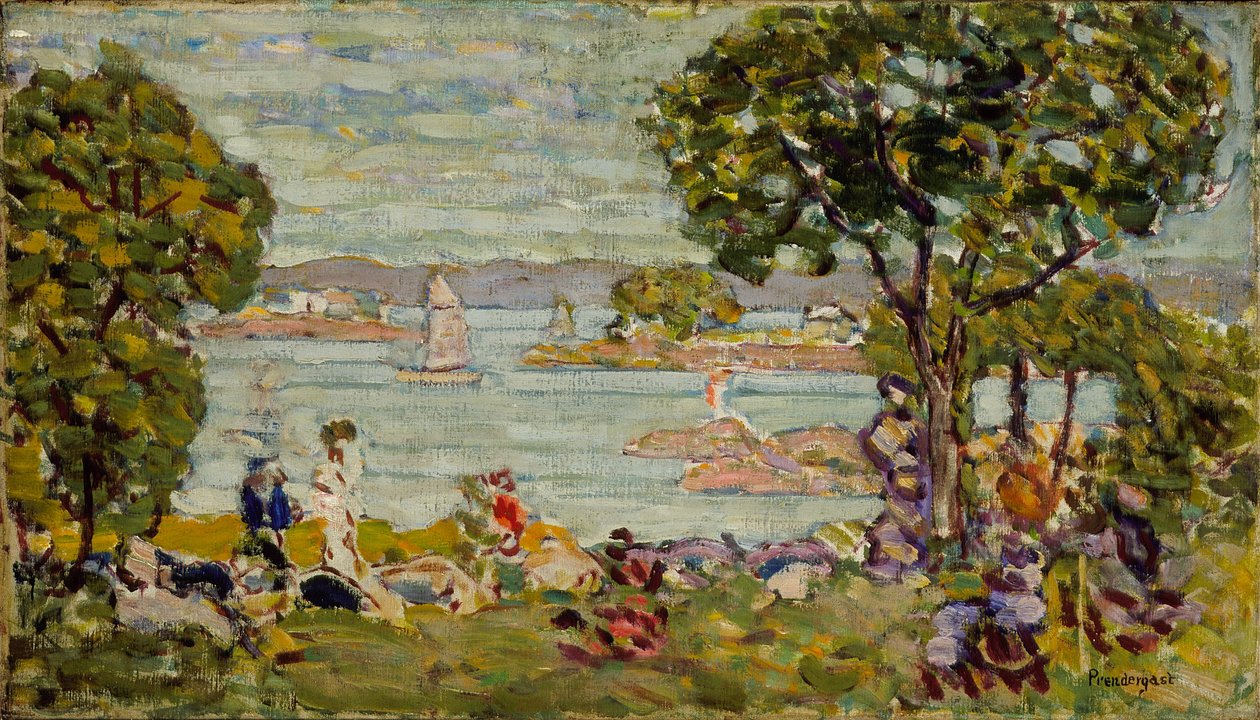 Cove, Maine, n. 1907–1910 tekijältä Maurice Brazil Prendergast