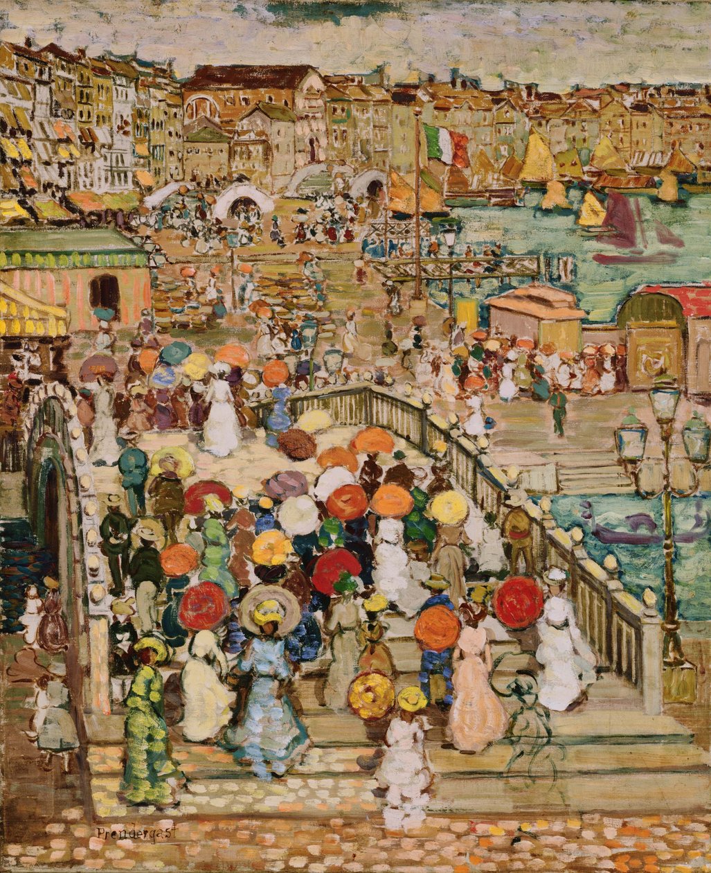 Ponte della Paglia tekijältä Maurice Brazil Prendergast