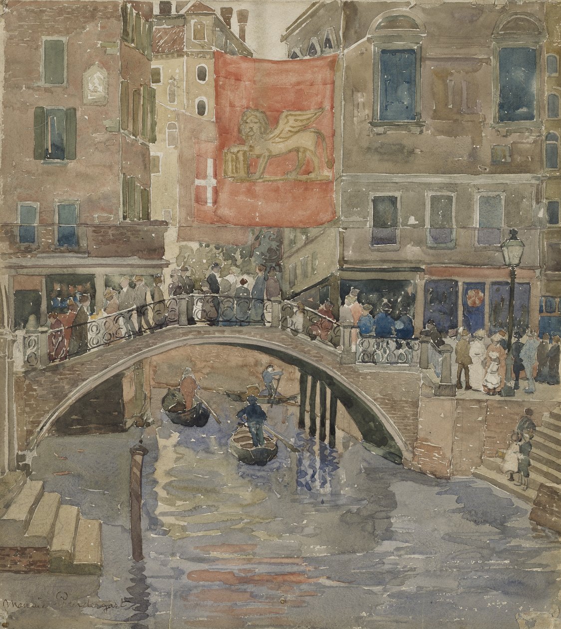 Venetsia, noin 1898-1899 tekijältä Maurice Brazil Prendergast