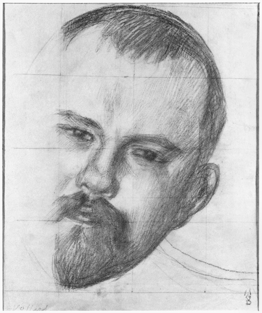 Ambroise Vollard (1868-1939) 1899 (lyijykynä ja sanguine) tekijältä Maurice Denis