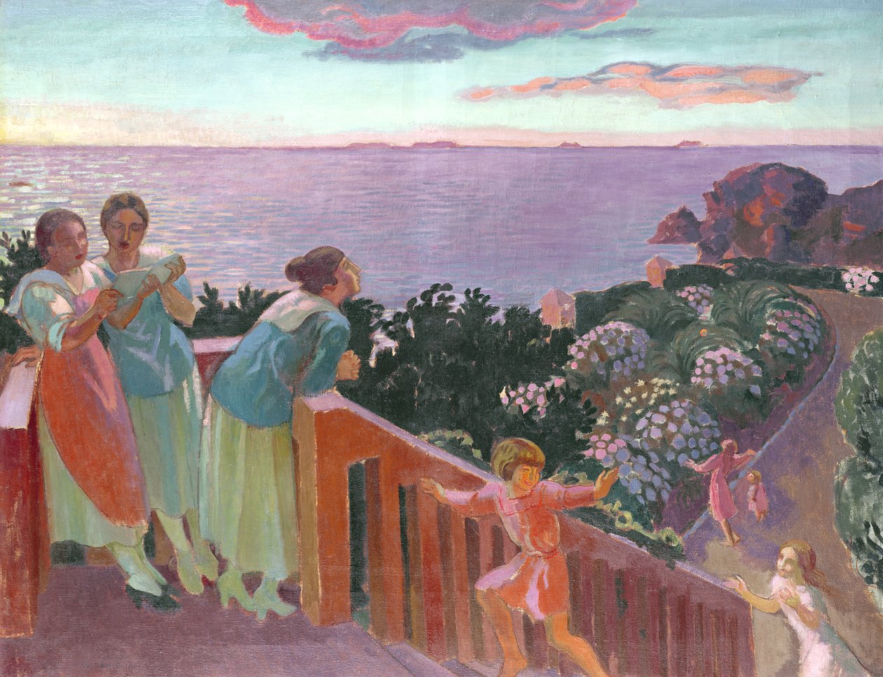 Parveke hiljaisuuteen, 1918 tekijältä Maurice Denis