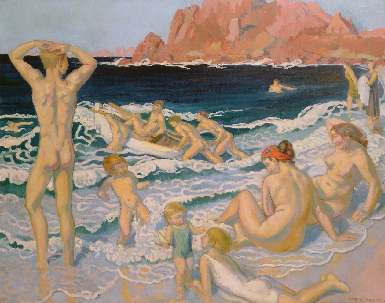 Rantakohtaus veneellä tekijältä Maurice Denis
