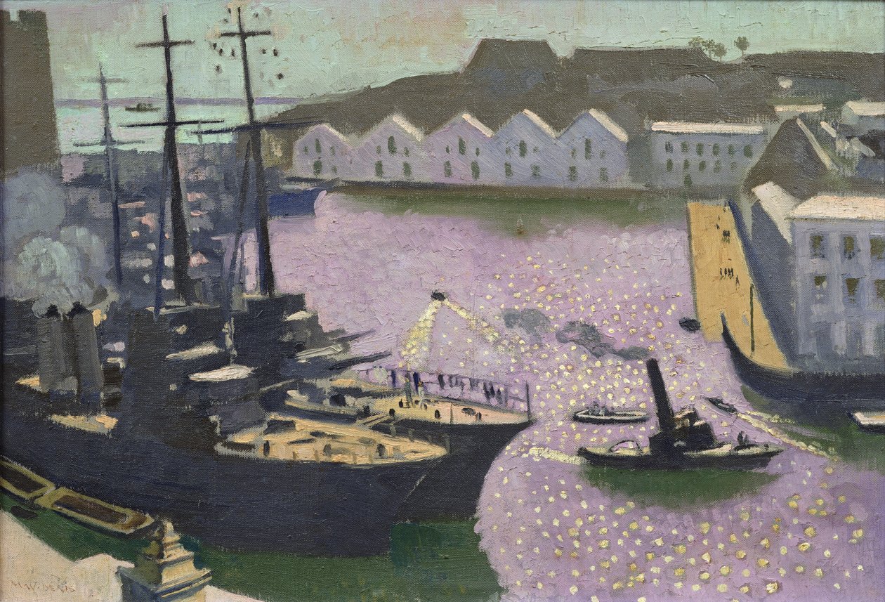 Brestin satama, noin 1932 tekijältä Maurice Denis