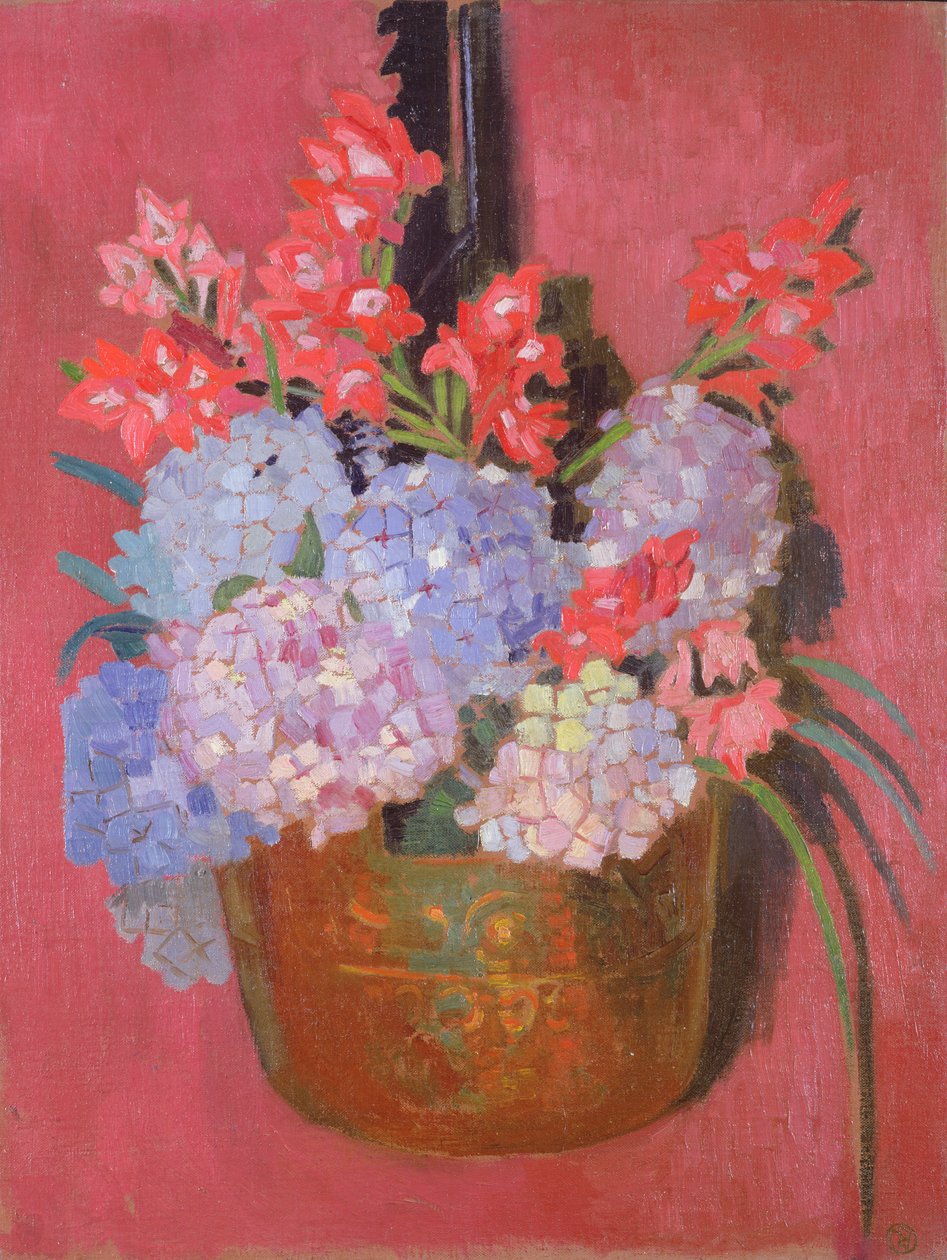 Kuparikattila hortensioilla, 1916 tekijältä Maurice Denis