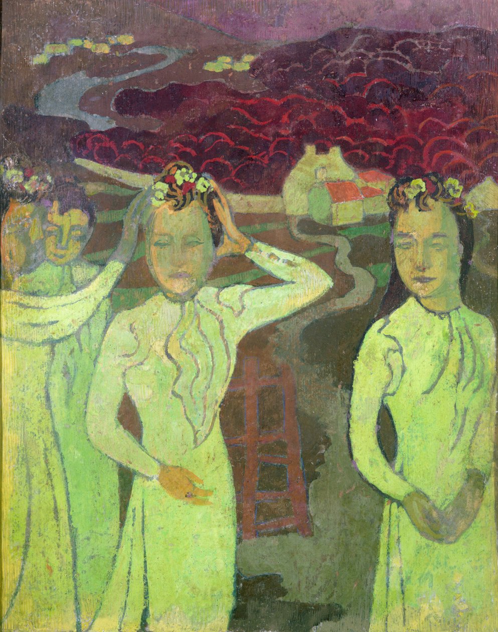 Ensimmäinen tutkimus Marthen kolminkertaista muotokuvaa varten, 1892 tekijältä Maurice Denis