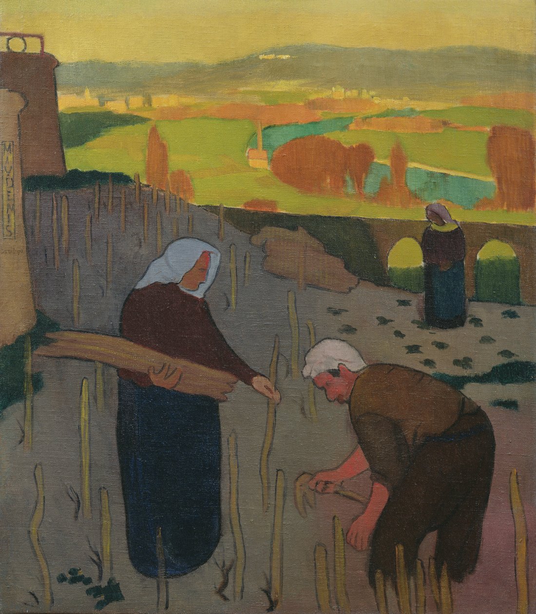 Muisto illasta II tai Le Pecqin viinitarha, 1890 tekijältä Maurice Denis
