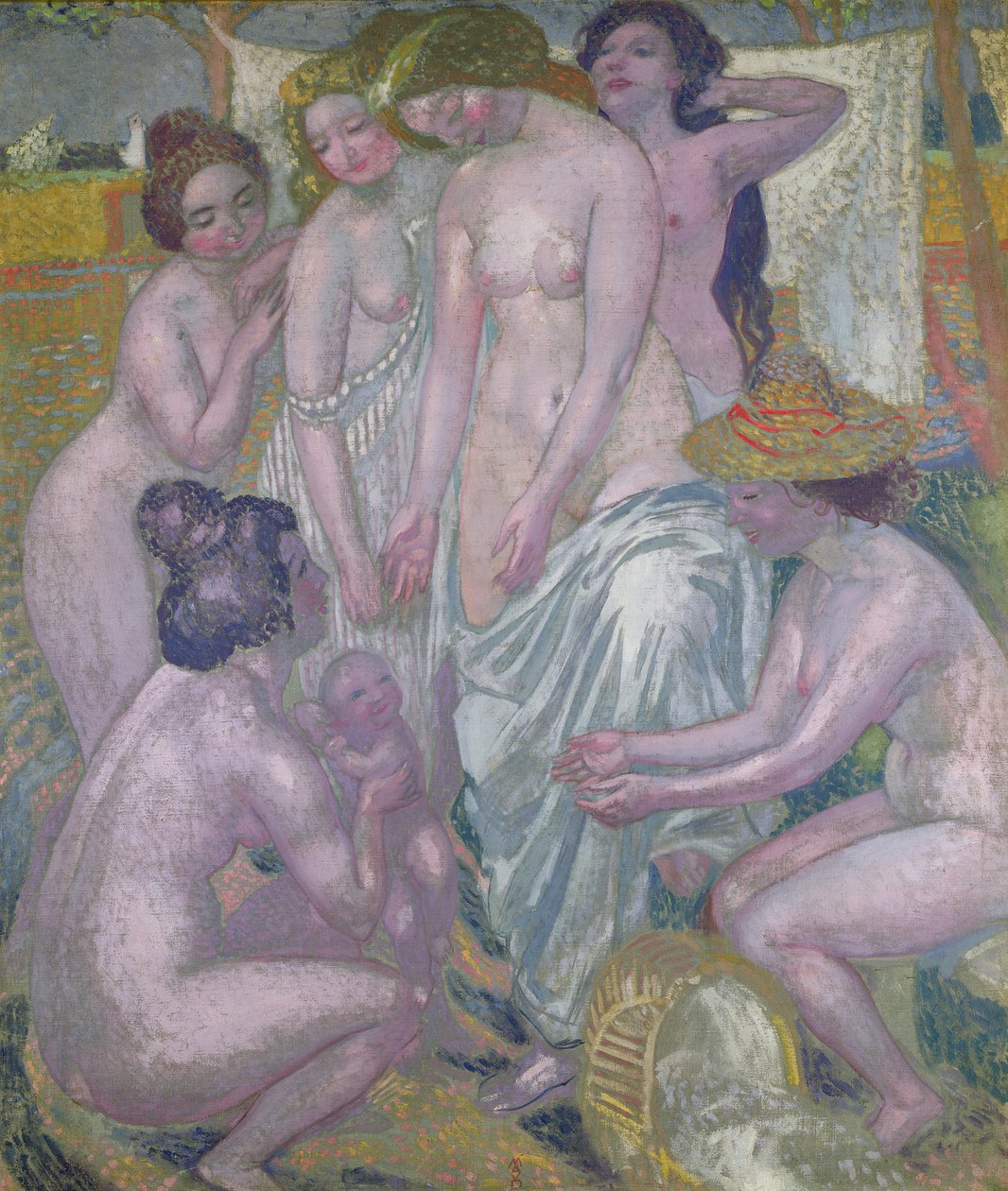 Mooses pelastettu vedestä, 1900 tekijältä Maurice Denis