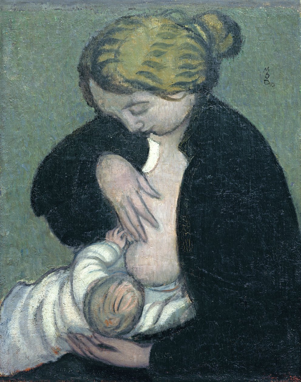 Äiti mustassa paidassa, 1895 tekijältä Maurice Denis