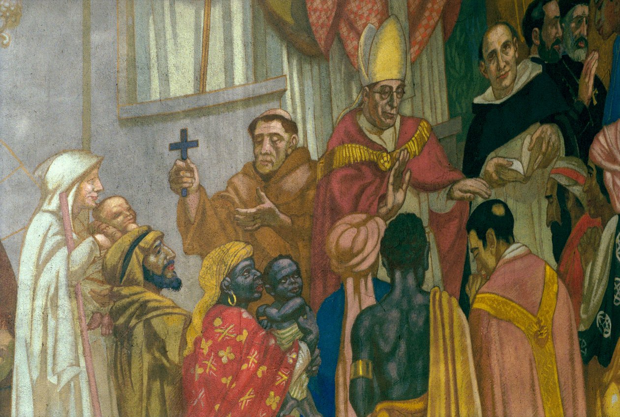 Helluntai, yksityiskohta, kirkon apsisista, 1934 (katso myös 83802 ja 252658) tekijältä Maurice Denis