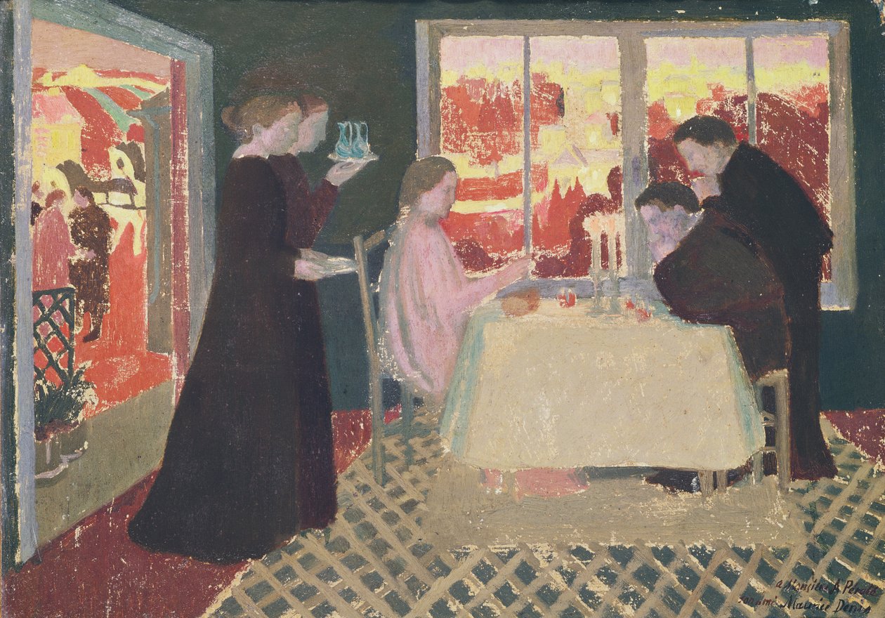 Tutkimus Emmauksen ehtoolliselle, 1894 tekijältä Maurice Denis