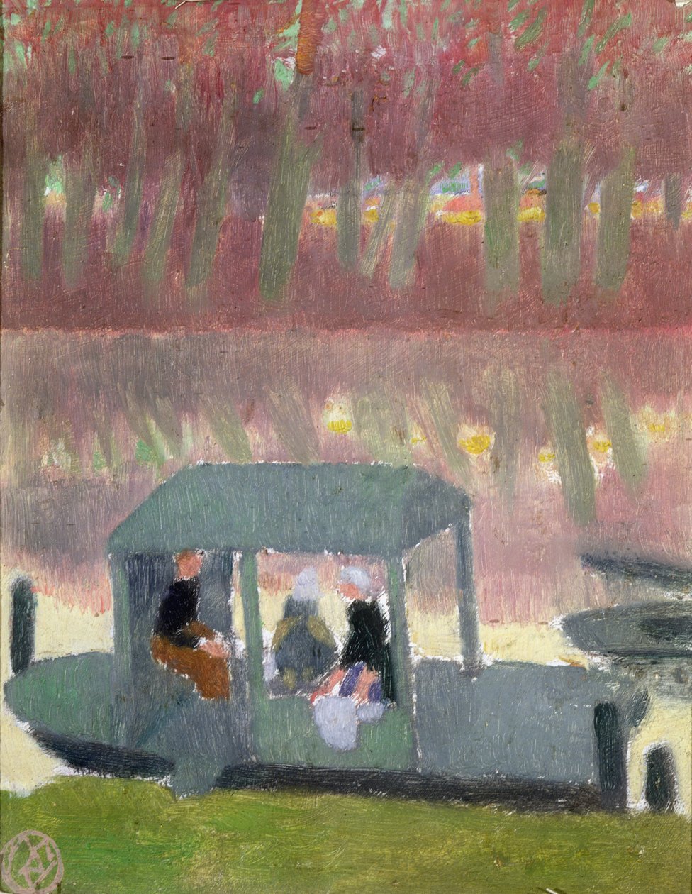 Bateau-Lavoir Port-Marlyssä, 1890 (öljy paperille) tekijältä Maurice Denis