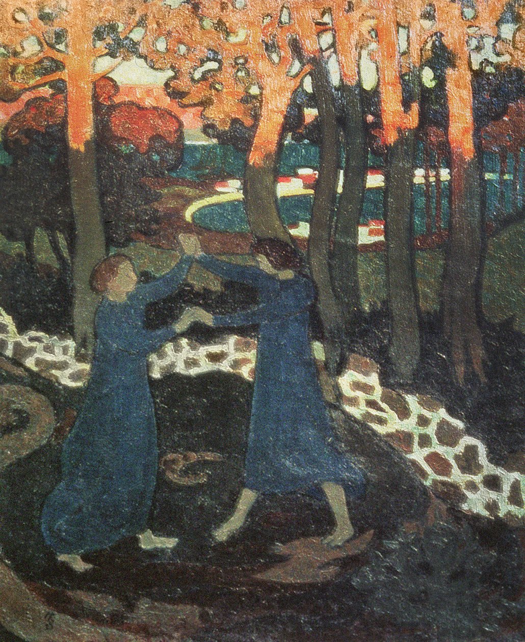 Taistelu Jaakobin ja enkelin välillä tekijältä Maurice Denis