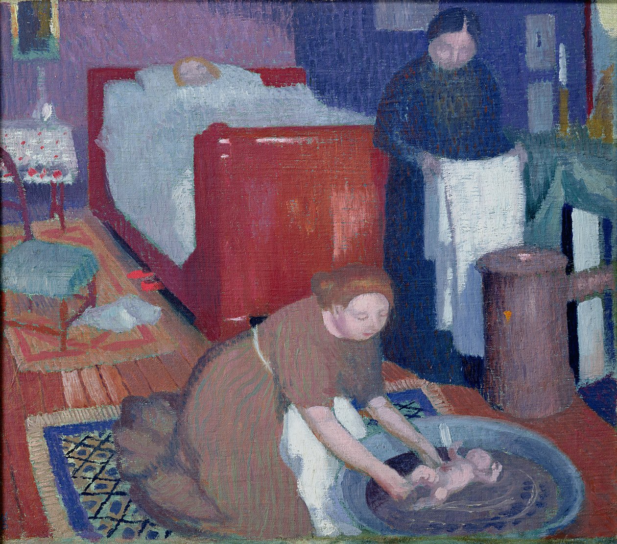 Ensimmäinen kylpylä, noin 1899 tekijältä Maurice Denis
