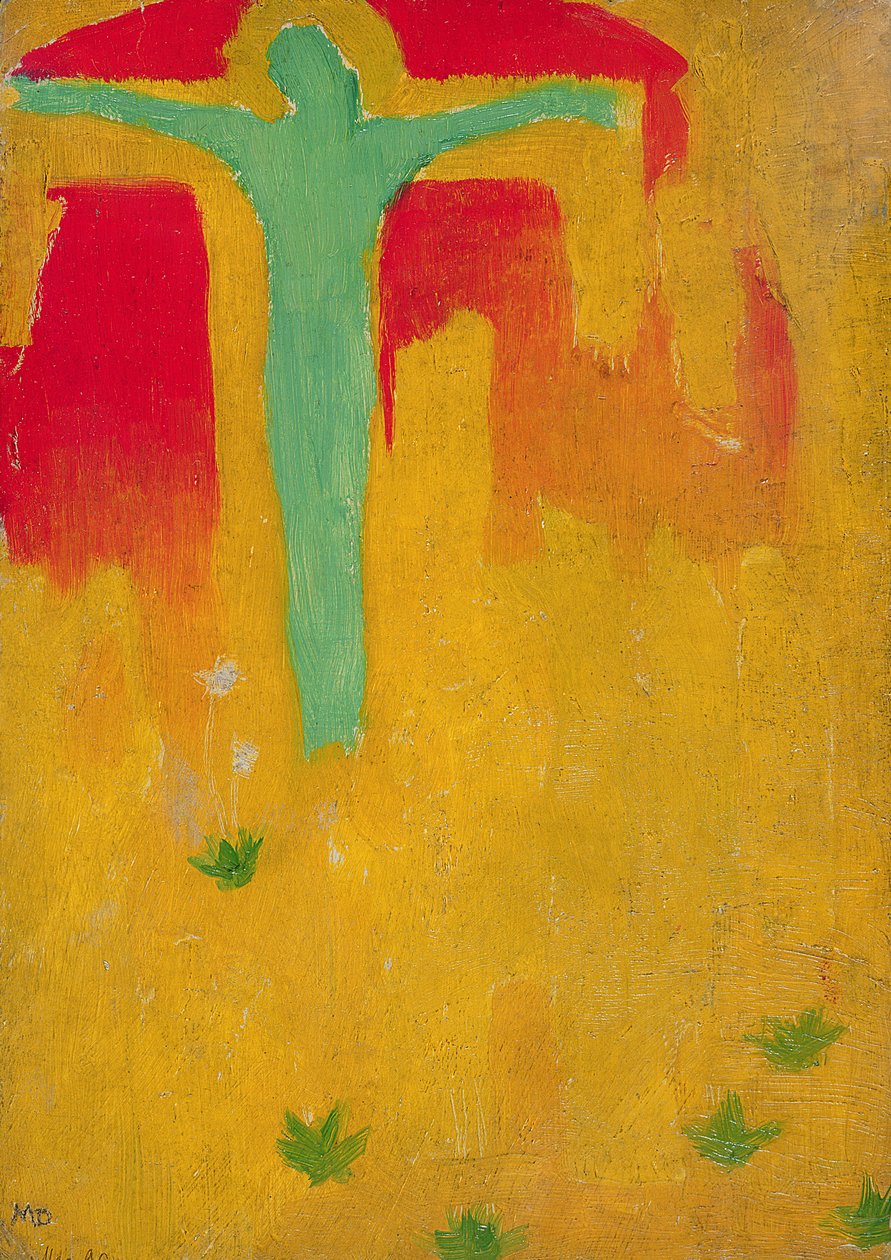 Vihreä Kristus, 1890 (öljy pahville) tekijältä Maurice Denis