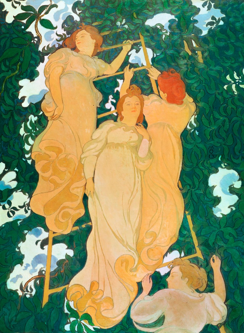 Tikkaat lehdistössä, 1892 tekijältä Maurice Denis