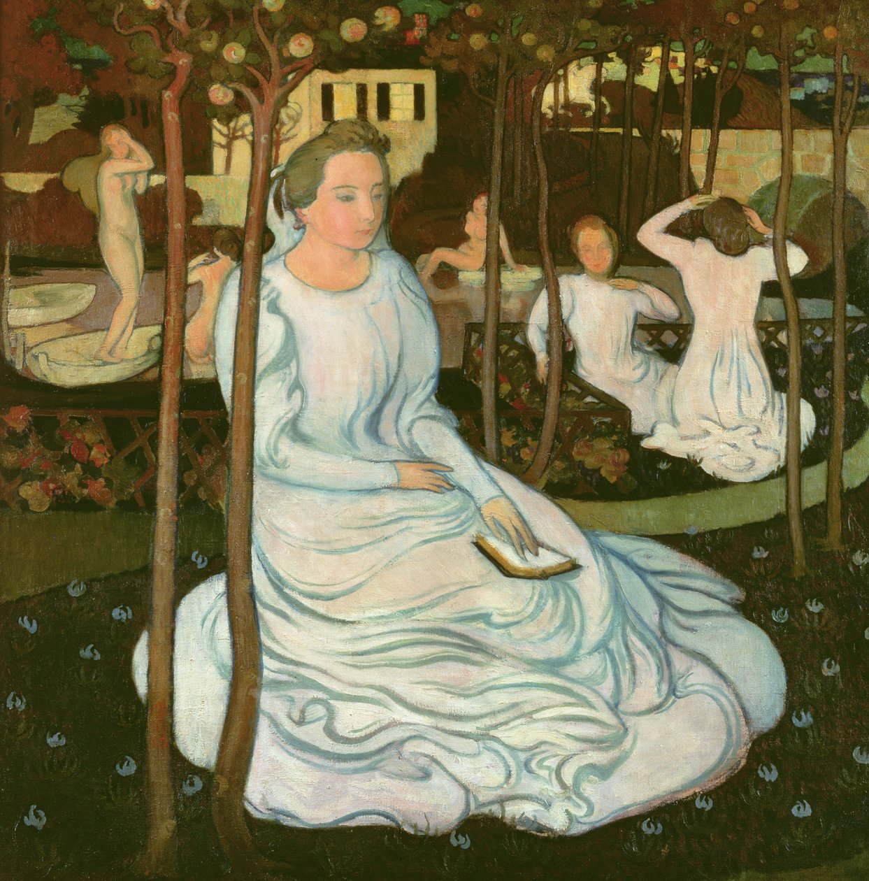 Viisaiden neitsyiden hedelmätarha, 1893 tekijältä Maurice Denis