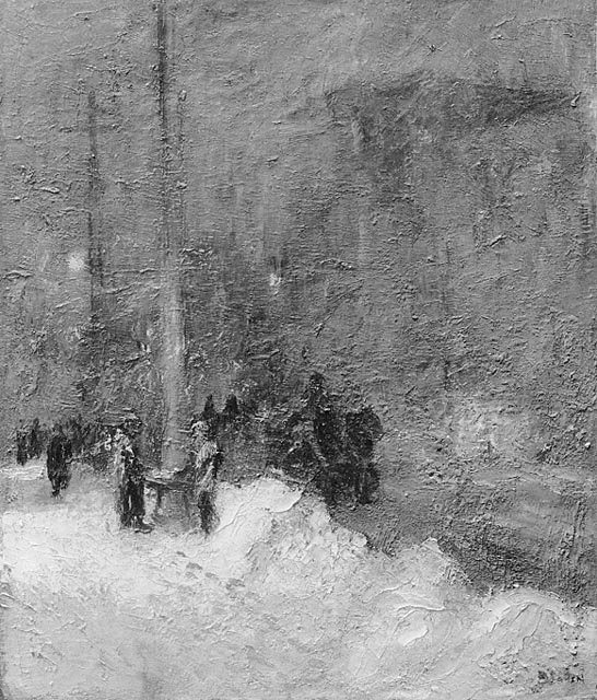 Lumimyrsky, ilta tekijältä Maurice Galbraith Cullen