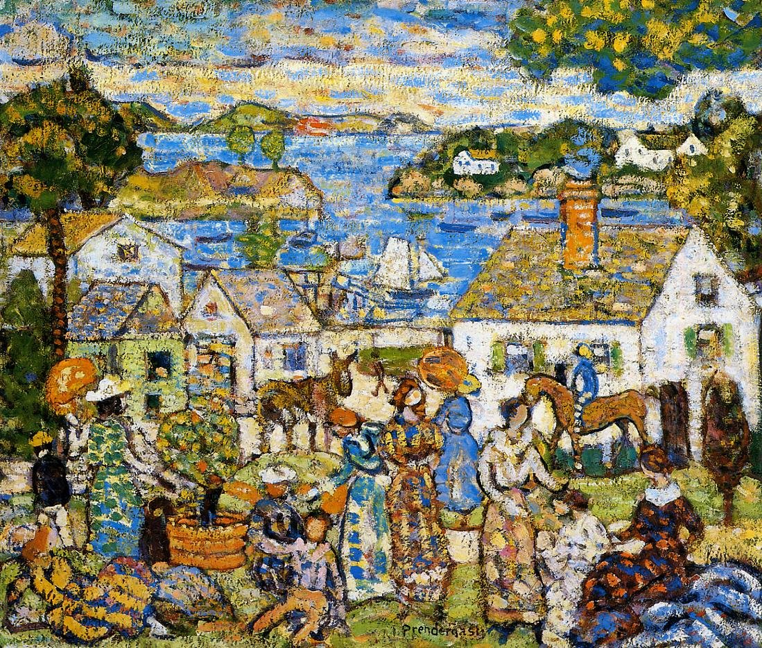 New Englandin satama tekijältä Maurice Brazil Prendergast