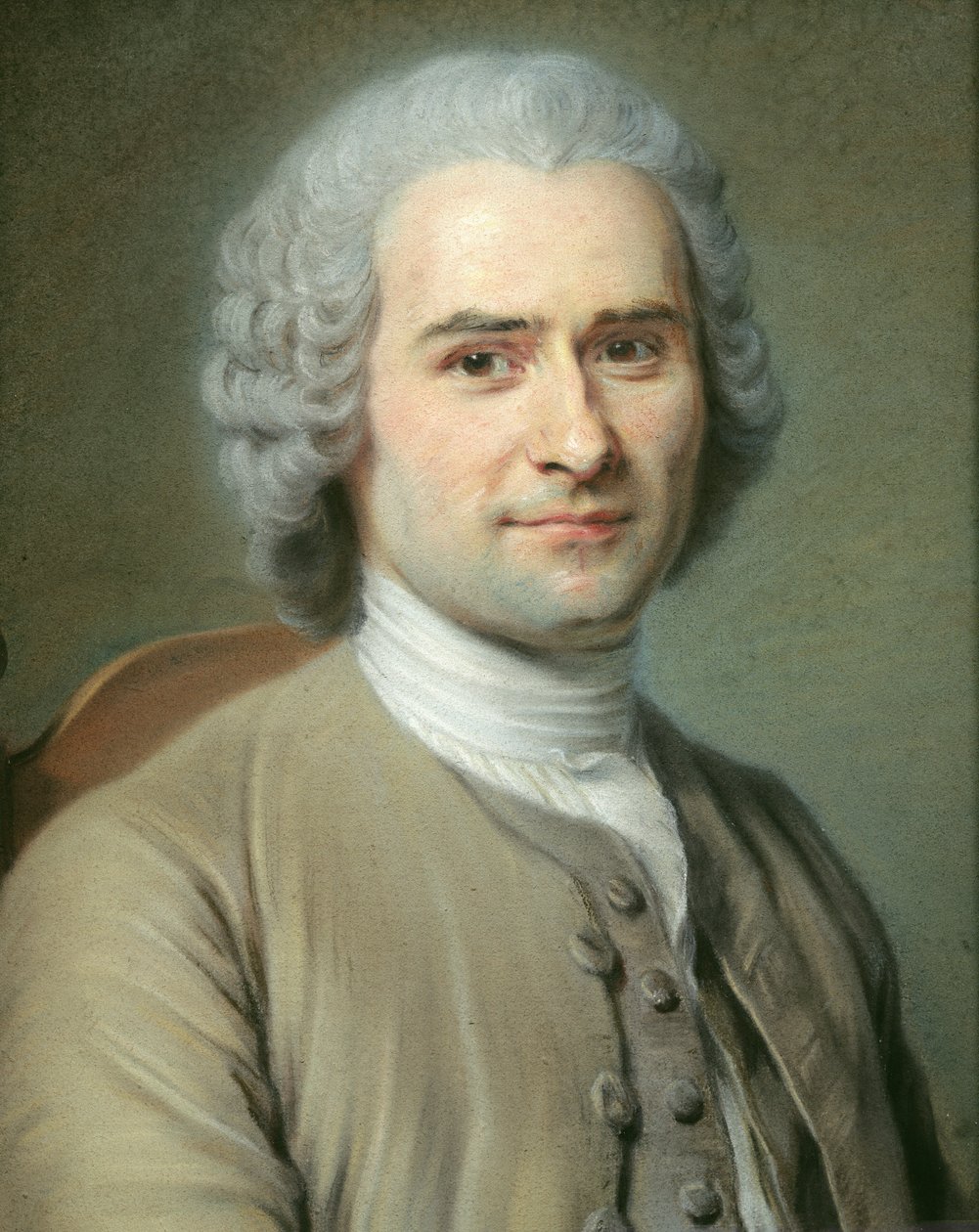 Jean Jacques Rousseaun (1712-78) muotokuva (pastelli paperille) tekijältä Maurice Quentin de La Tour