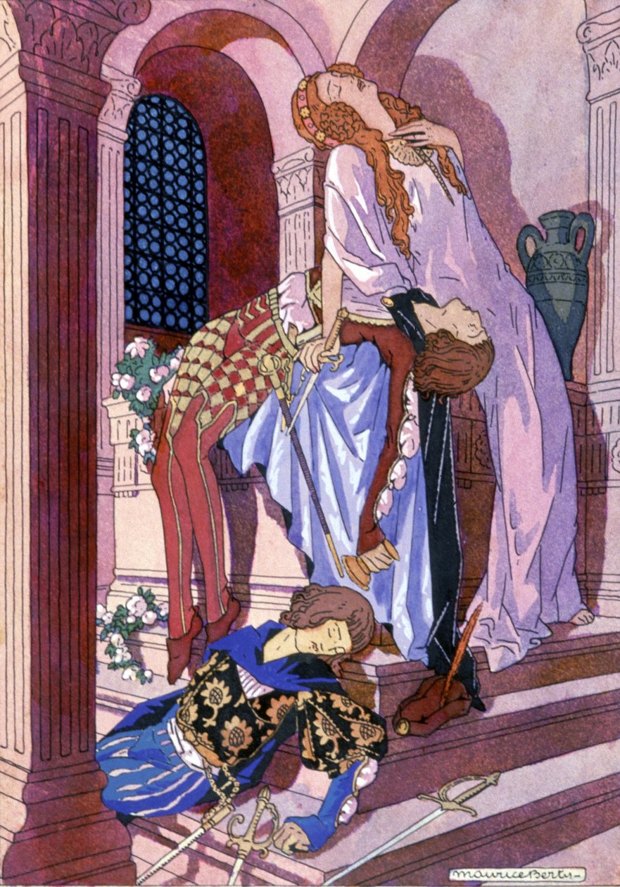 Romeon ja Julian kuolema, n. 1930 (kuva) tekijältä Maurice Berty