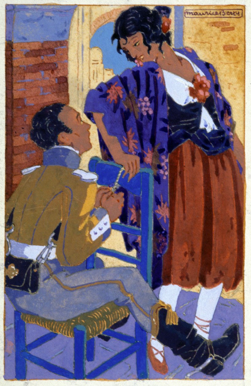 Don Jose ja Carmen, c. 1930 (kuva ) tekijältä Maurice Berty