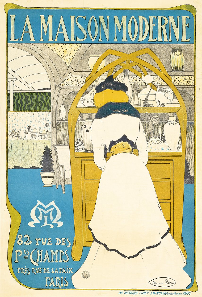 Julius Meier-Graefen vuonna 1899, 1898 avaama juliste, joka mainostaa pariisilaista taidegalleriaa "La Maison Moderne" tekijältä Maurice Biais