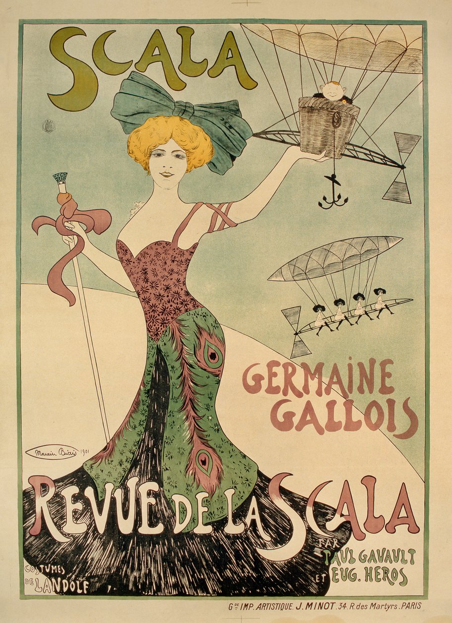 Revue de la Scala -juliste, 1901 tekijältä Maurice Biais