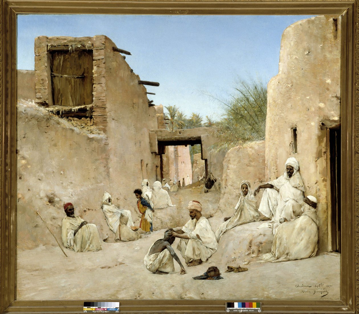Chetman keidan katu Algeriassa Maurice Bompardin (1857-1936) maalaus 1882 Dim. 140x160 cm. tekijältä Maurice Bompard