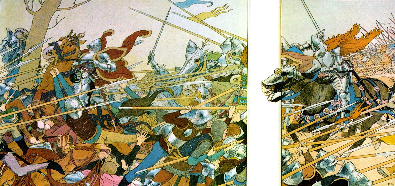 Kuvitus kirjaan The Life of Joan of Arc, 1896 tekijältä Maurice Boutet de Monvel
