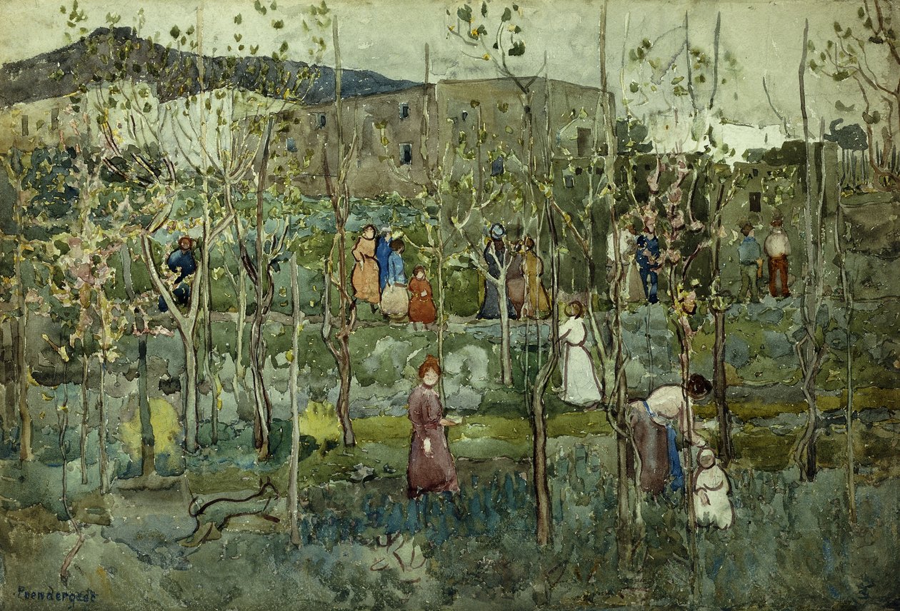 Capri, 1899 tekijältä Maurice Brazil Prendergast