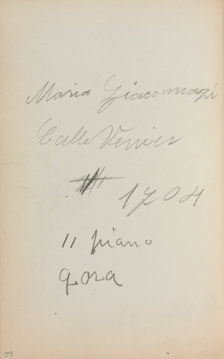 Italian luonnoskirja: Muistiinpanot sivu 62, 1898-1899. tekijältä Maurice Brazil Prendergast