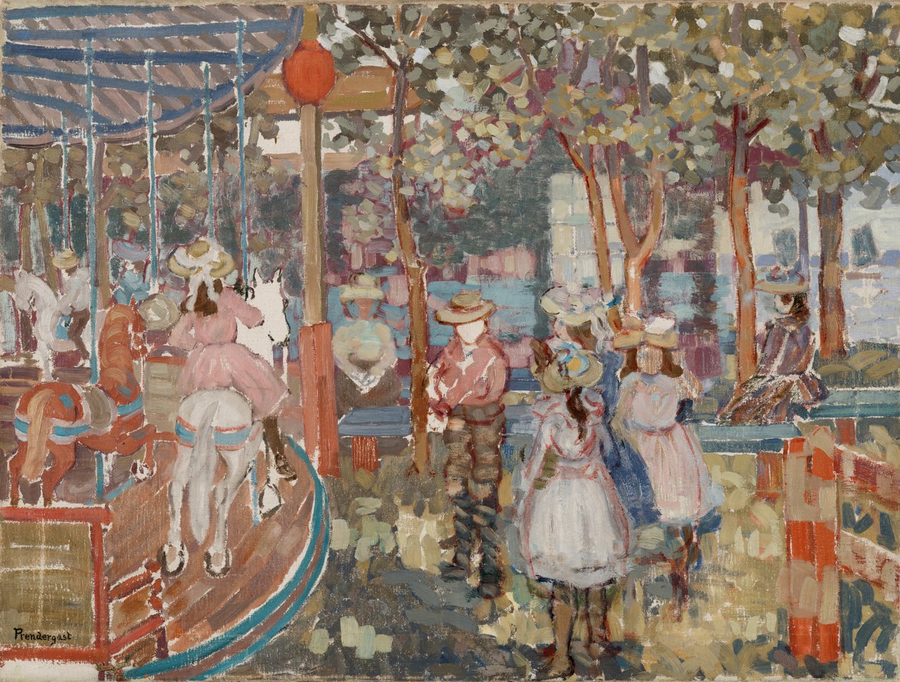 Merry-Go-Round tekijältä Maurice Brazil Prendergast