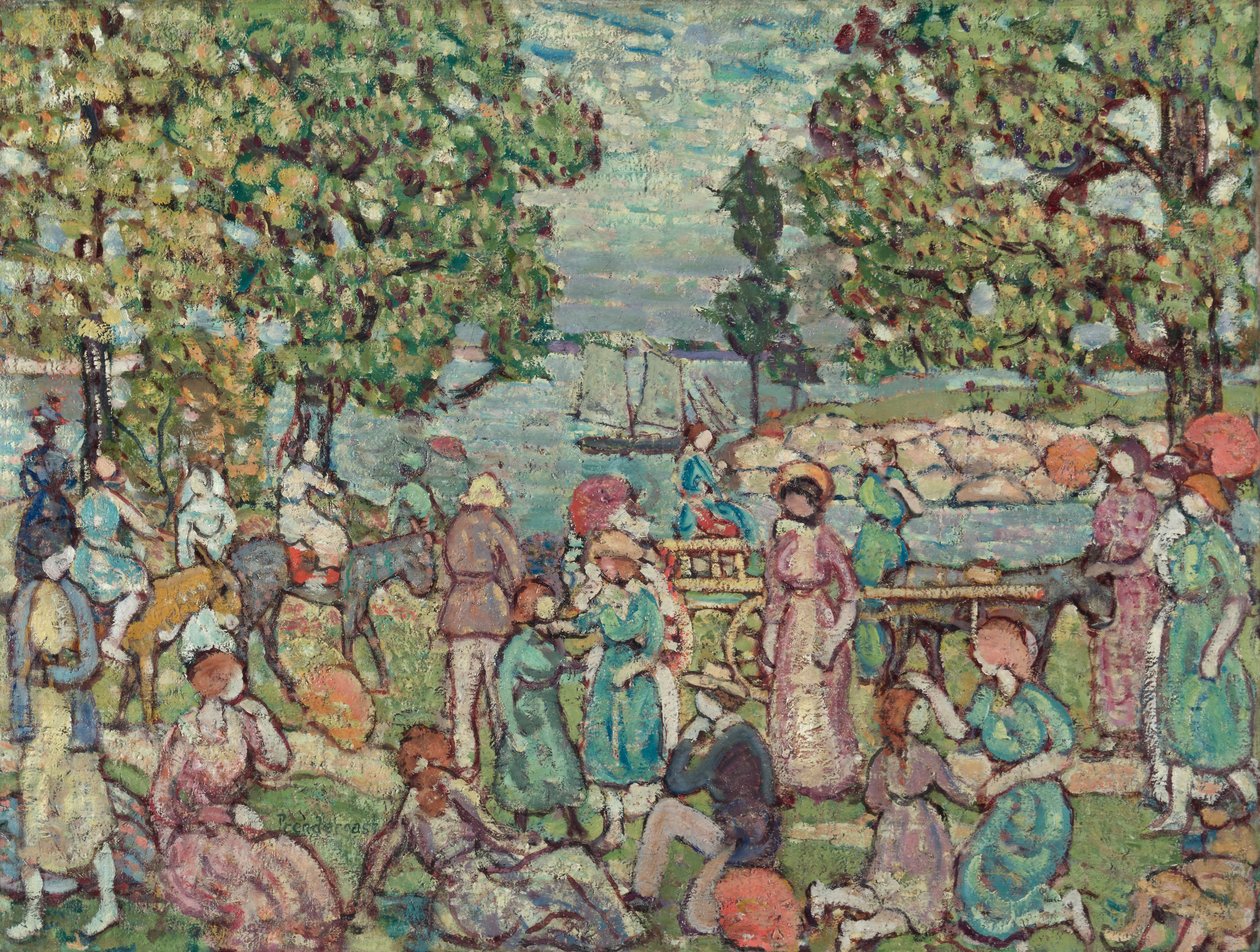 Rannalla, nro 3, 1915 tekijältä Maurice Brazil Prendergast