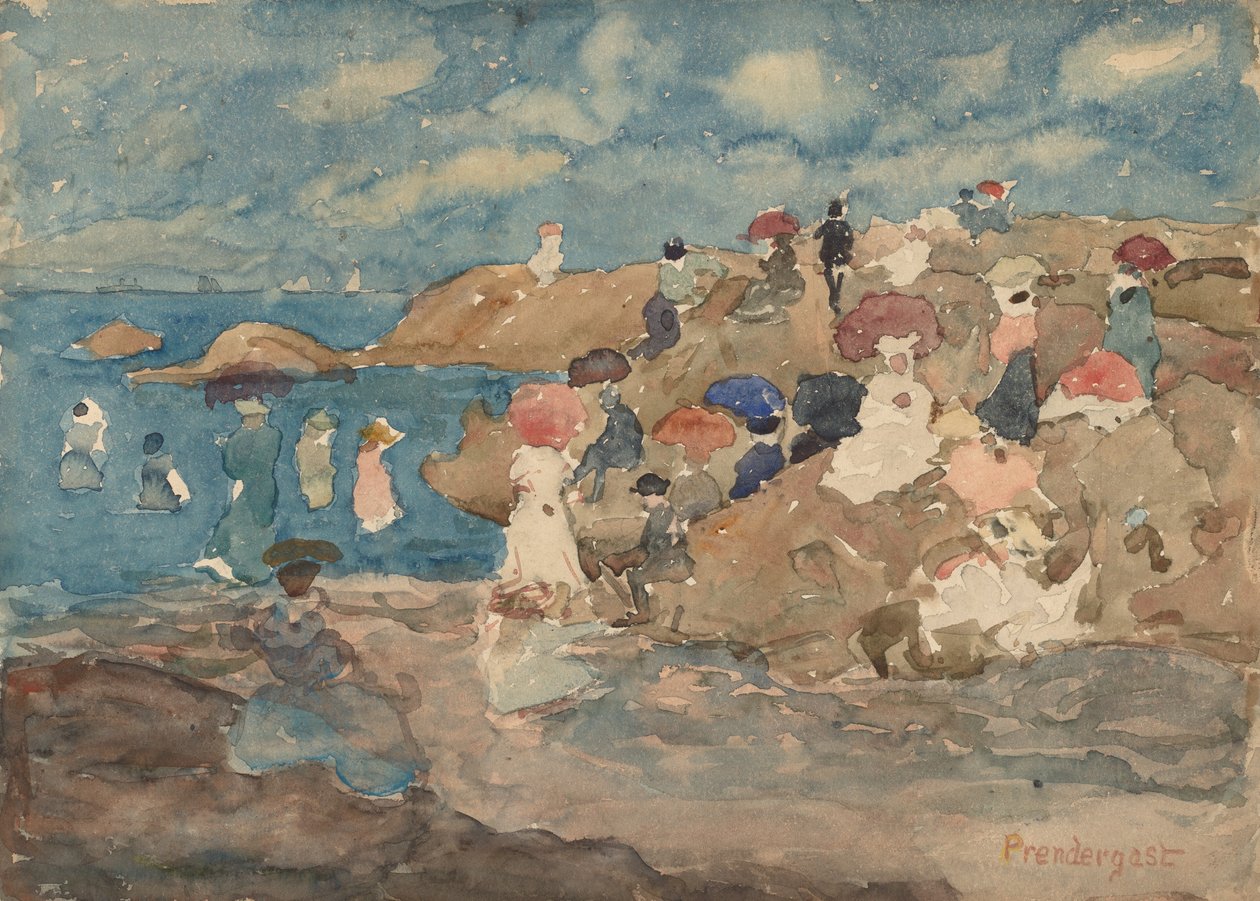 Revere Beach, c. 1896. tekijältä Maurice Brazil Prendergast