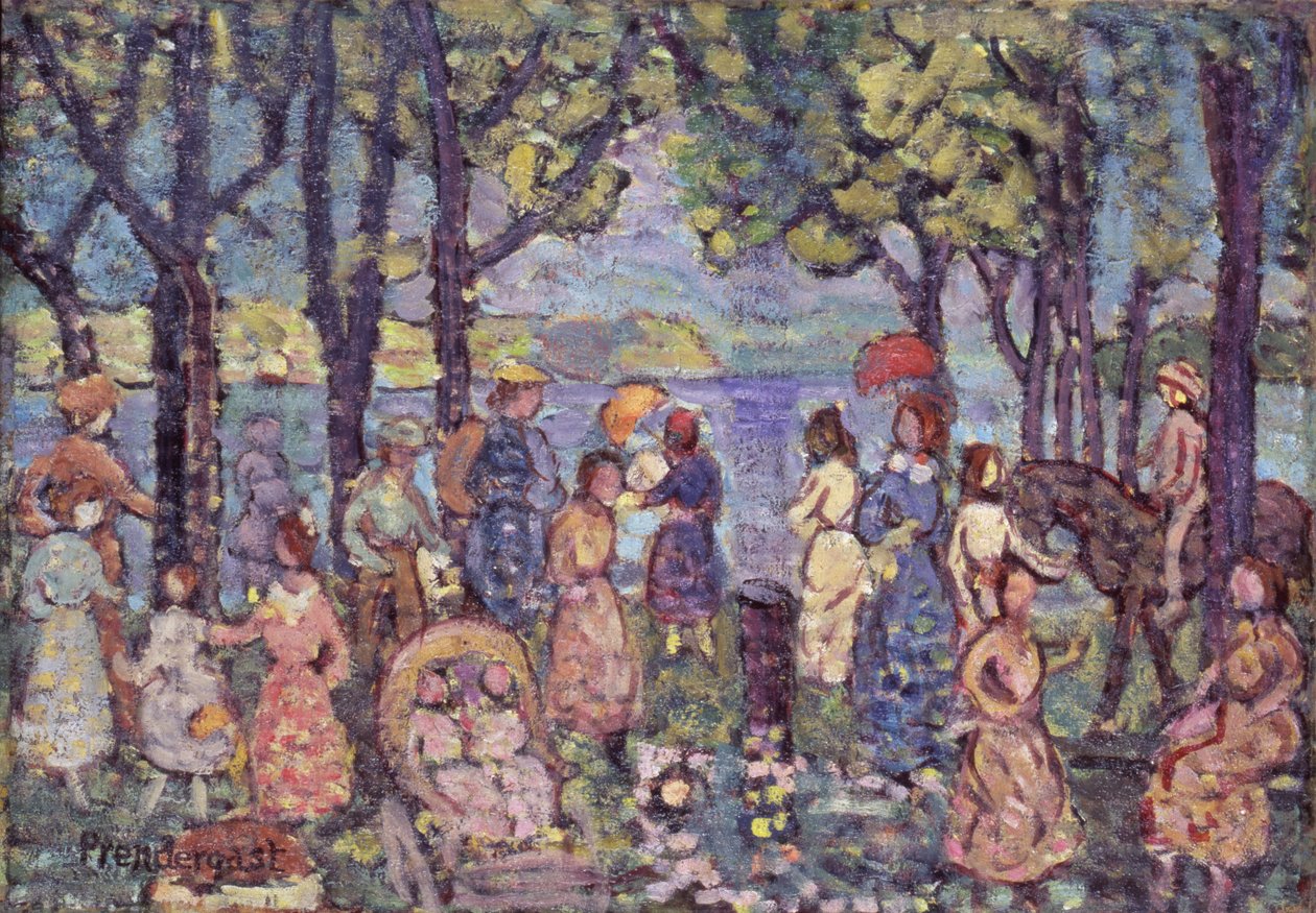 Kesä, Uusi Englanti, 1912. tekijältä Maurice Brazil Prendergast