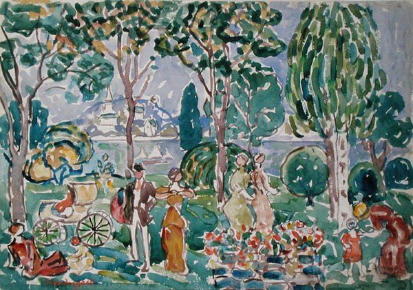 Puisto, Salem tekijältä Maurice Brazil Prendergast